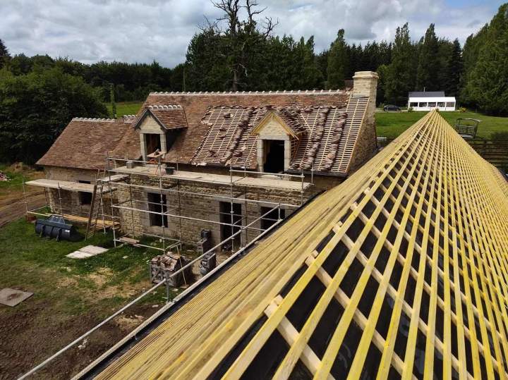 Pose de charpente Argentan